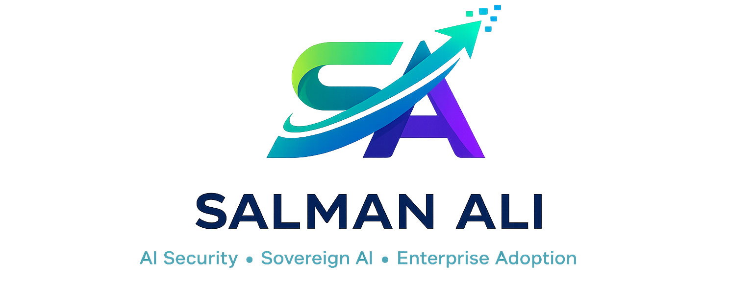 Salman Ali logo representing AI security, sovereign AI, and enterprise AI adoption